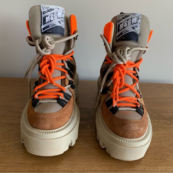 MSGM Suede Hiking Boots size 38 - Picture 4 of 8